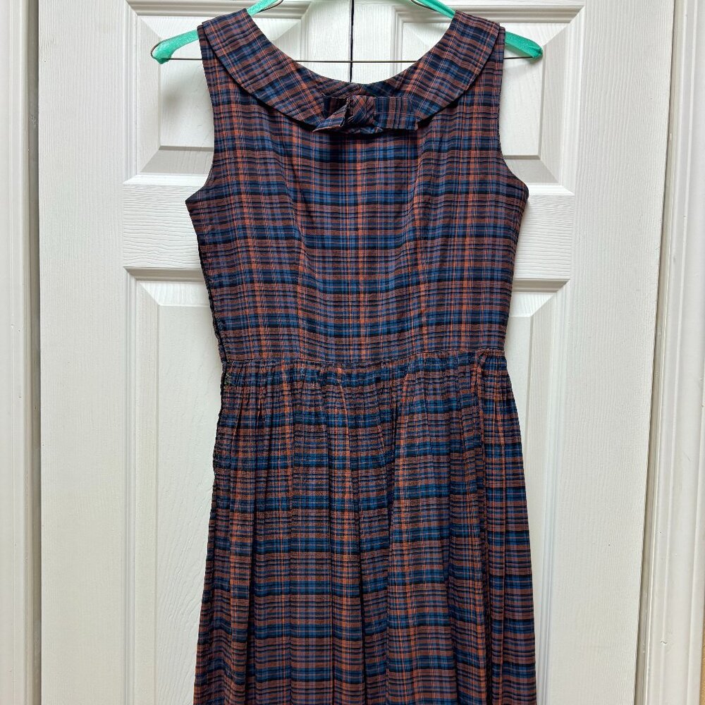 Vintage 50s plaid dress